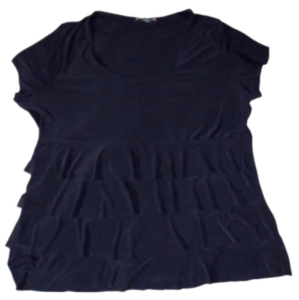 Short Sleeve Front Ruffle Top SKUW257 - Picture 1 of 2